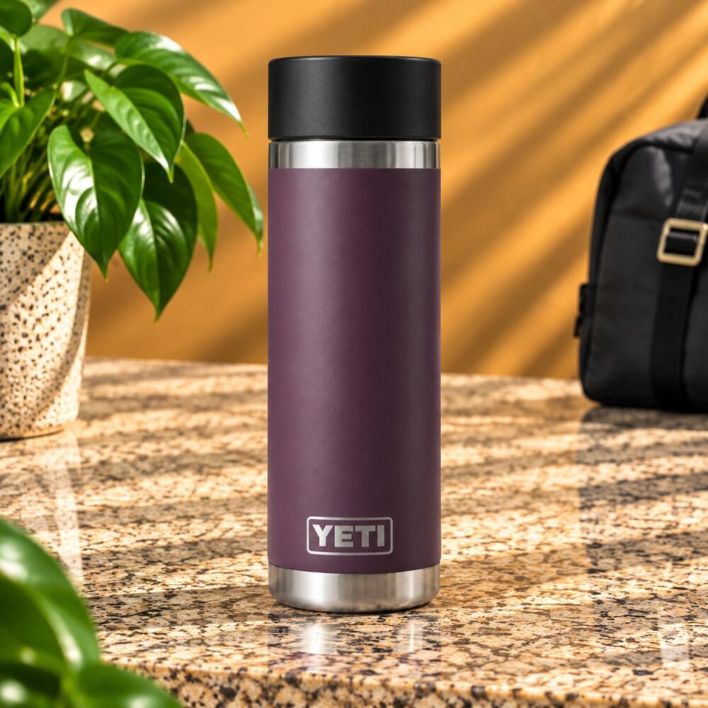 NWT YETI Rambler 18 oz Bottle Stainless Steel Vacuum Insulated Nordic Purple